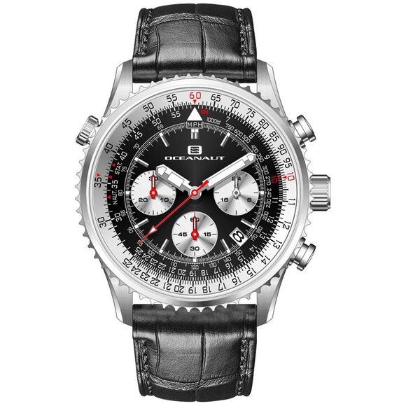 Oceanaut Men's Flight Black Dial Watch - OC0125